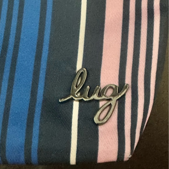 Lug Tackle Cosmetic Bag Striped EUC - Picture 3 of 7